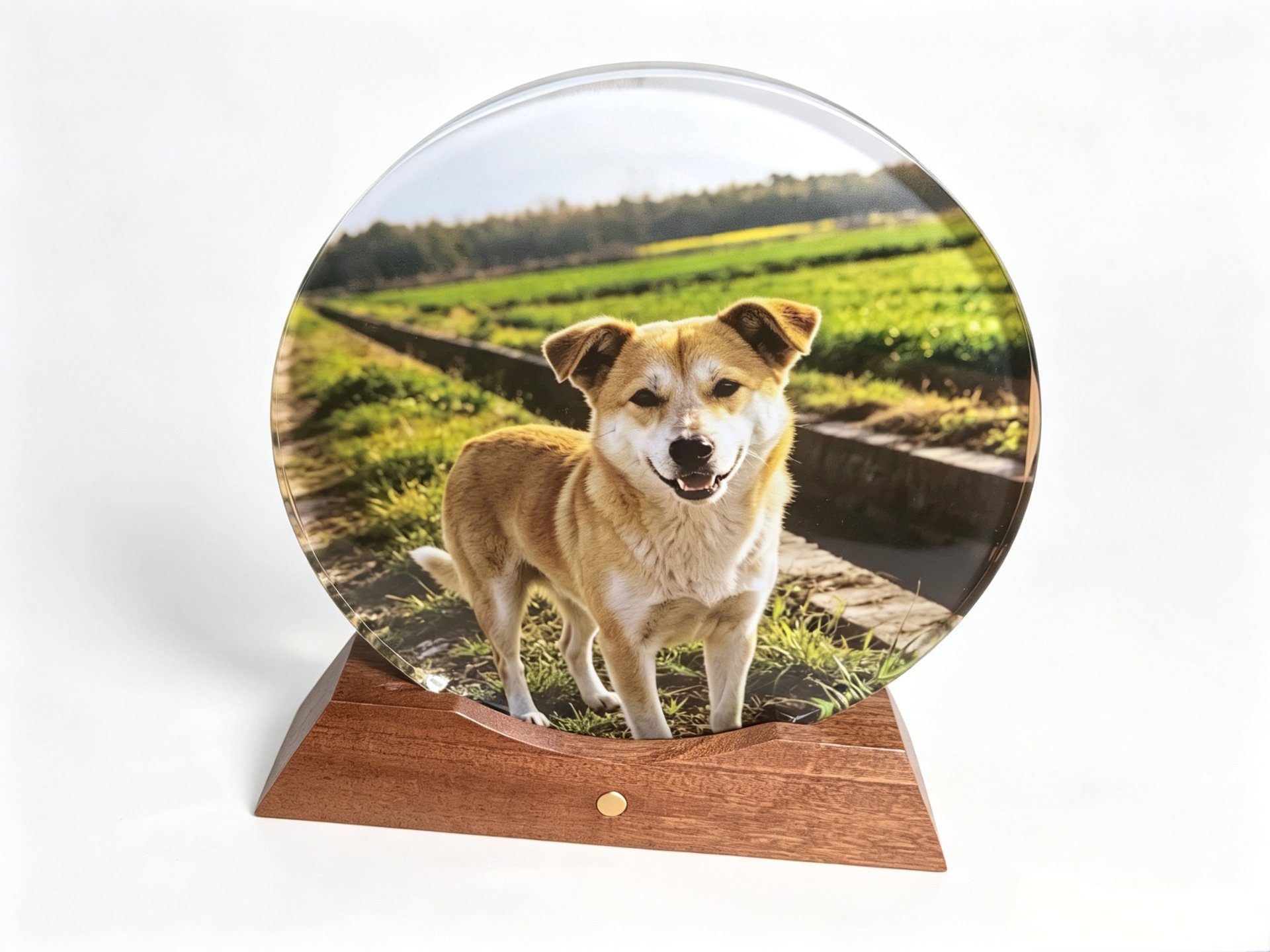Dog memorial photo keepsake made from an original photograph