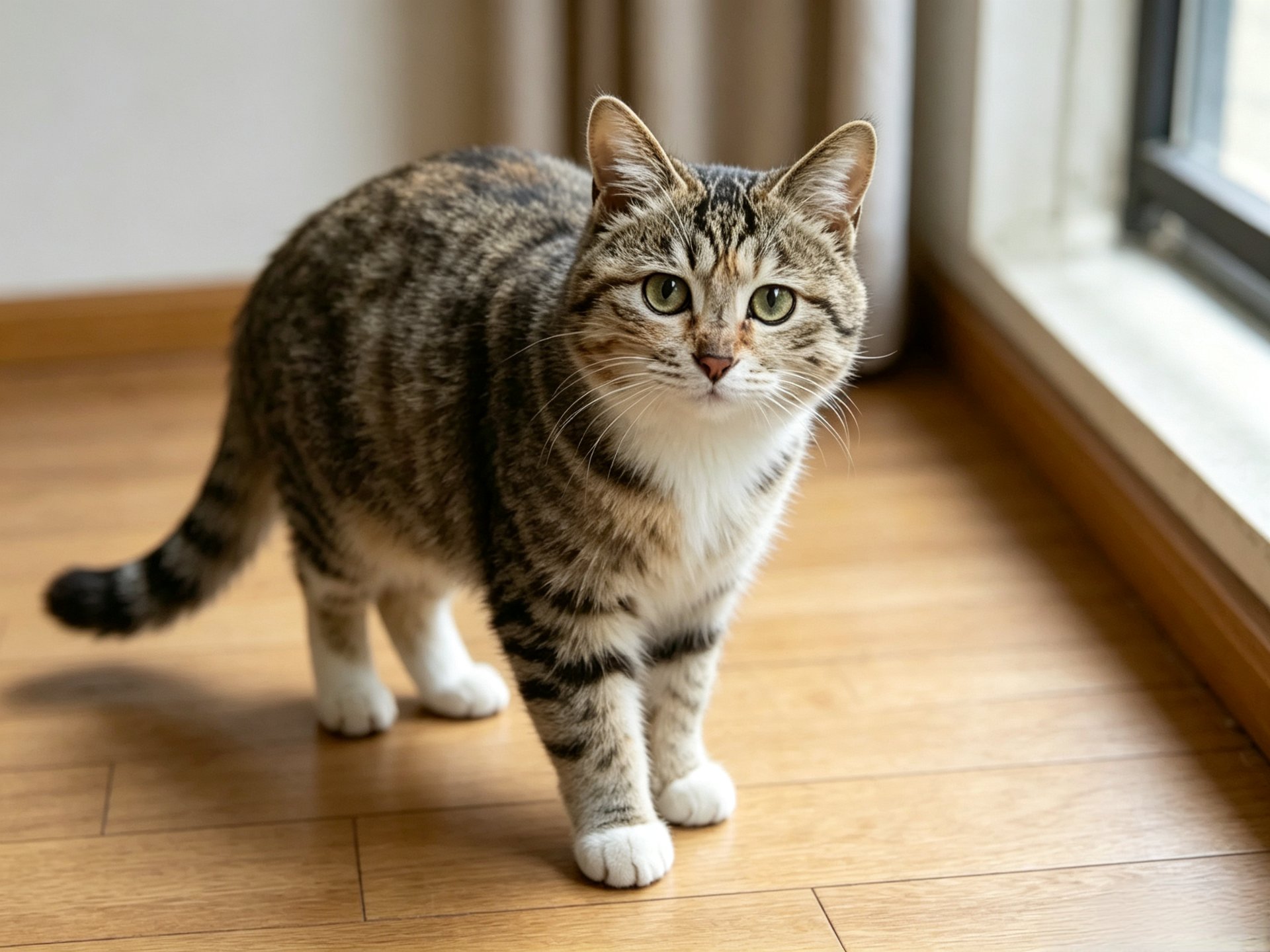 Original cat photograph used as the starting image