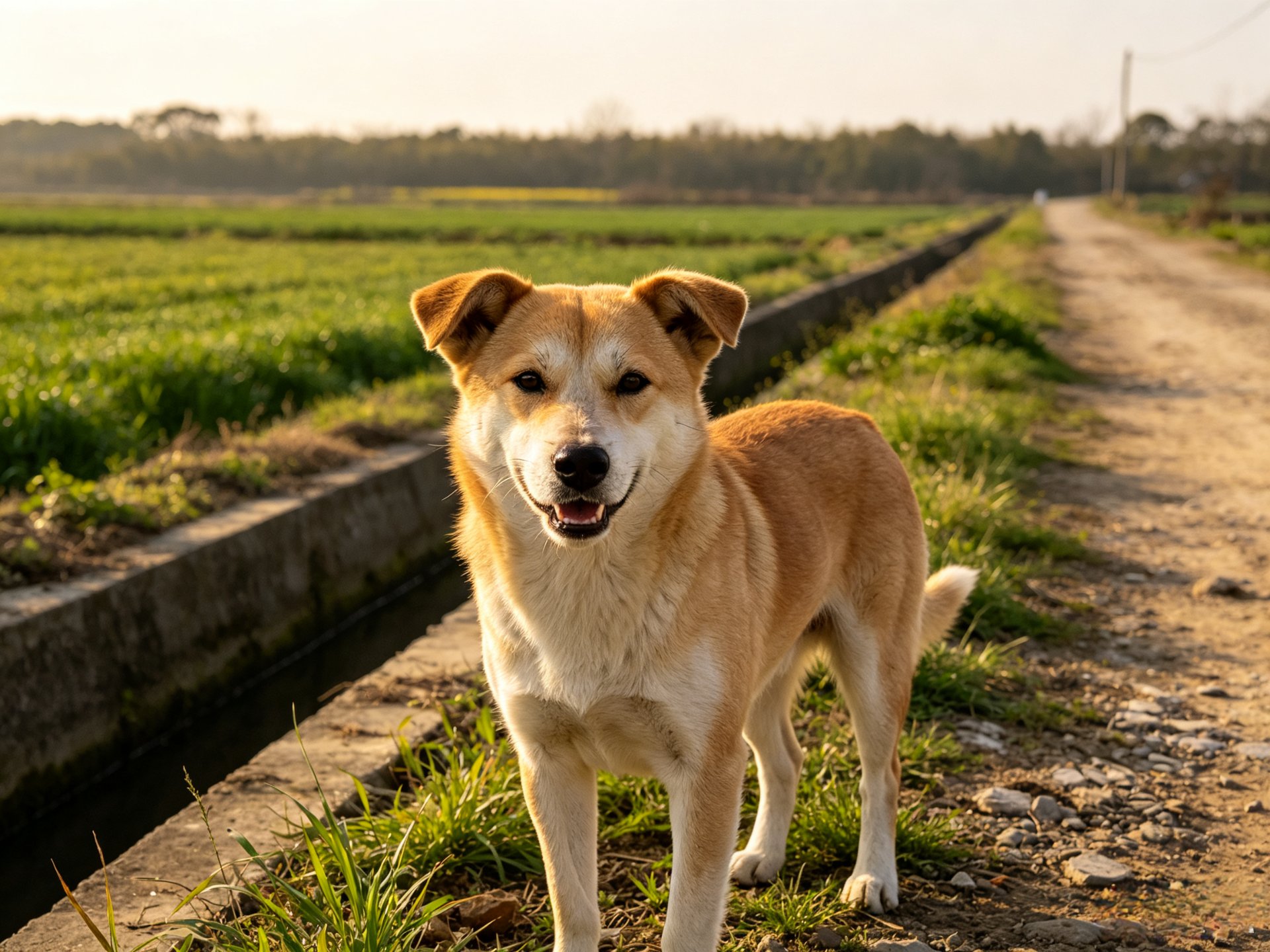 Original dog photograph used as the starting image